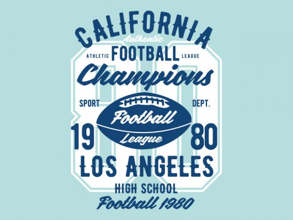 California Football League Tshirt Design California Football League Tshirt Design