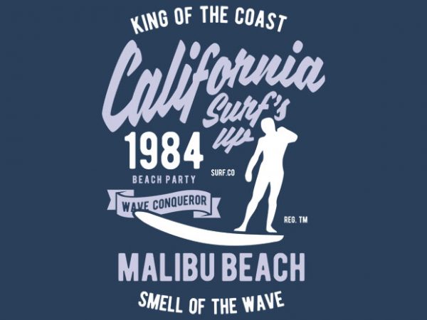 California Surfs Up Tshirt Design California Surfs Up Tshirt Design