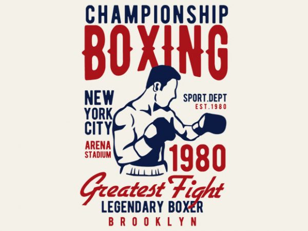Championship Boxing tshirt design buy t shirt design Championship Boxing tshirt design buy t shirt design
