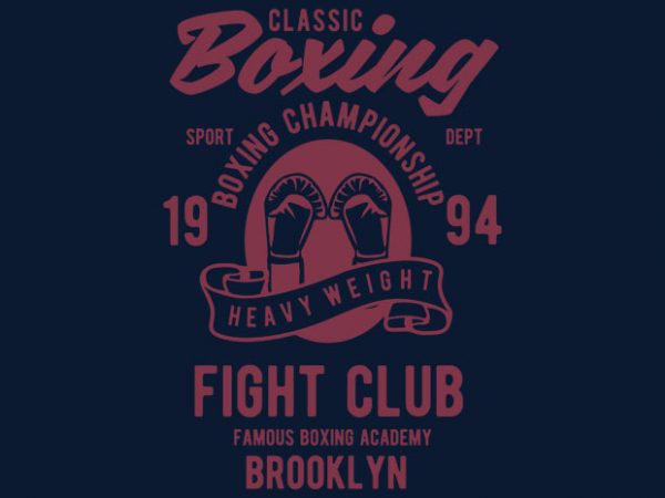 Classic Boxing T-shirt design buy t shirt design Classic Boxing T-shirt design buy t shirt design