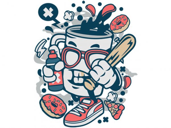 Coffee Bastard t shirt vector file Coffee Bastard t shirt vector file