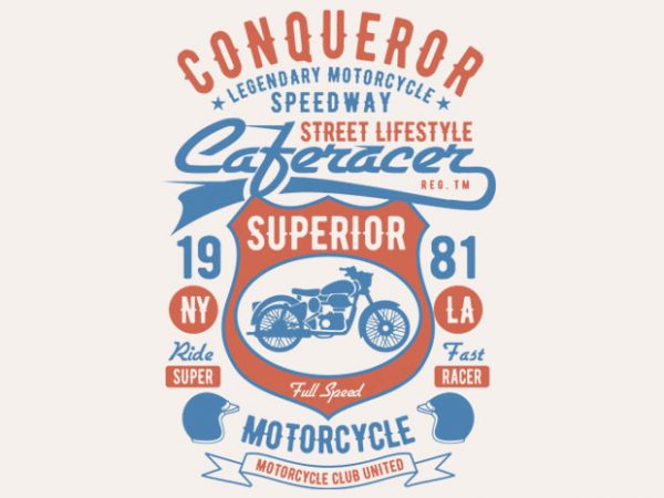 Conqueror Speedway Tshirt design buy t shirt design Conqueror Speedway Tshirt design buy t shirt design