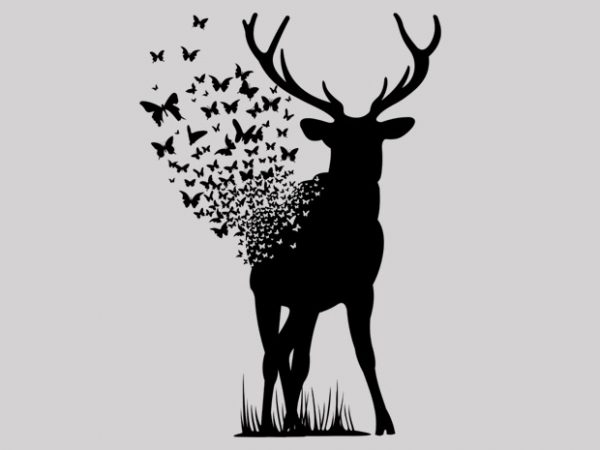 Deer Butterfly buy t shirt design Deer Butterfly buy t shirt design
