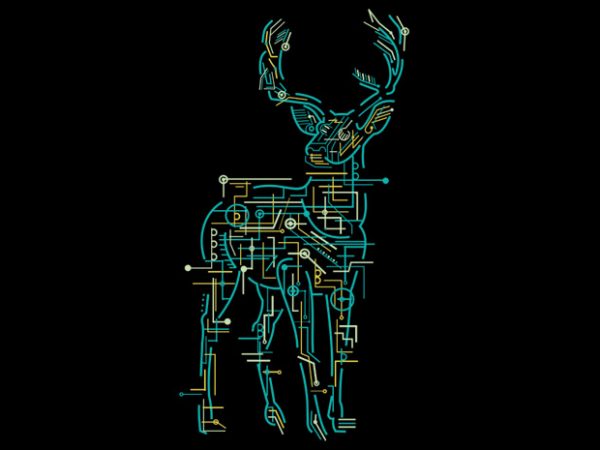 Electric Deer vector clipart Electric Deer vector clipart
