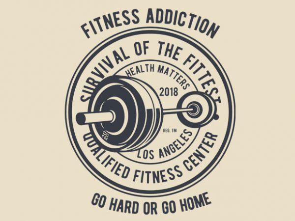 Fitness Addiction tshirt design Fitness Addiction tshirt design