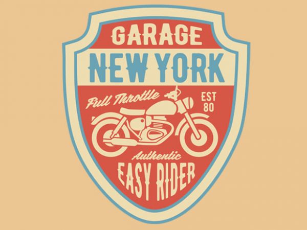 Garage New York tshirt design buy t shirt design Garage New York tshirt design buy t shirt design