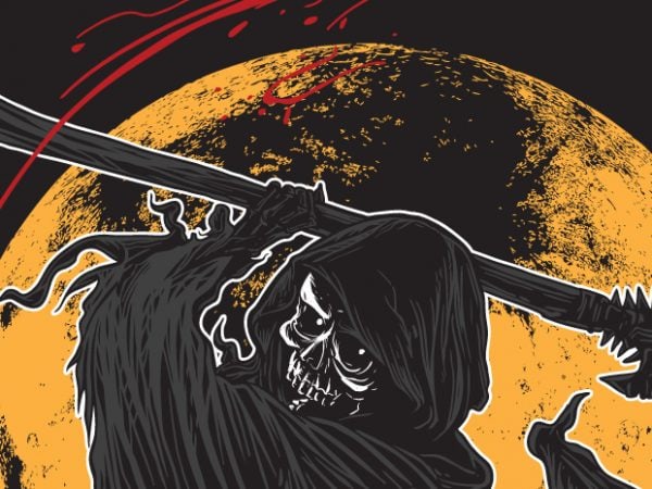 Slashing Beauty - Grim Reaper buy t shirt design Slashing Beauty - Grim Reaper buy t shirt design