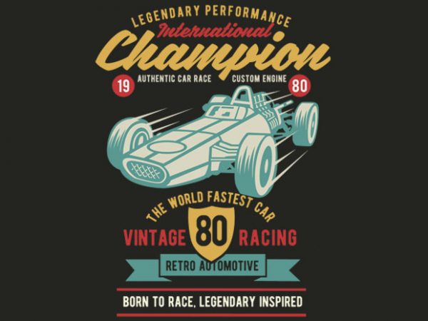 International Champion Car Race tshirt design buy t shirt design International Champion Car Race tshirt design buy t shirt design