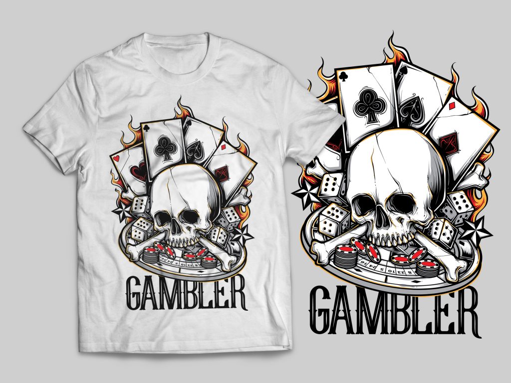 Gambler T-Shirt Design buy t shirt design Gambler T-Shirt Design buy t shirt design