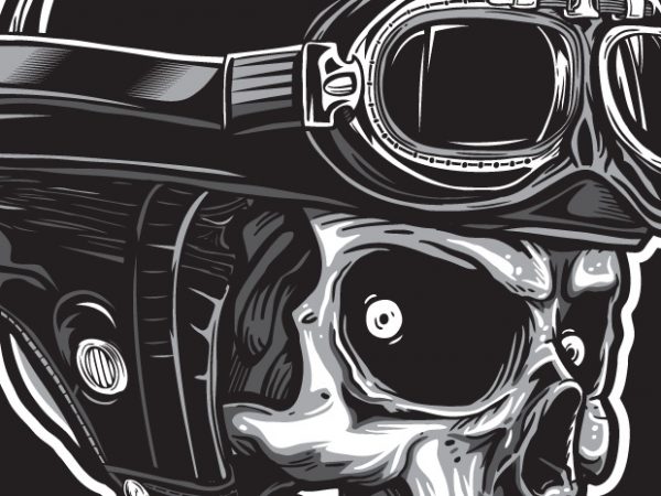 Never Go Slow – Skull Biker T shirt vector artwork Never Go Slow – Skull Biker T shirt vector artwork