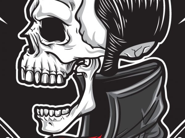 Rockabilly Skull buy t shirt design Rockabilly Skull buy t shirt design