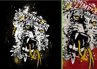 Timeless Freaks Tiger Tshirt Design buy t shirt design Timeless Freaks Tiger Tshirt Design buy t shirt design