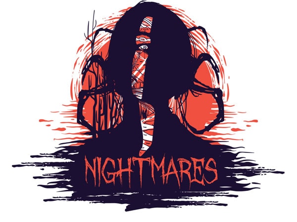 Nightmares T shirt vector artwork Nightmares T shirt vector artwork