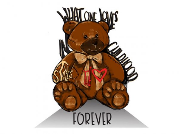 Childhood t shirt vector file Childhood t shirt vector file