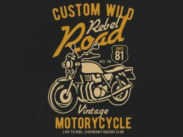 Custom Wild vector t-shirt design Custom Wild vector t-shirt design
