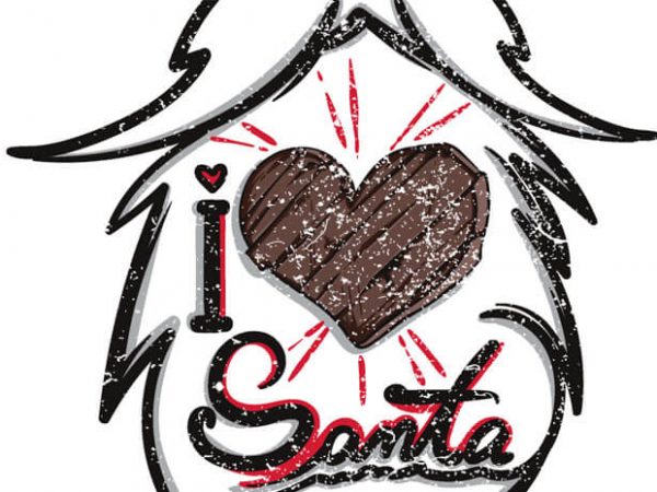 I love santa t shirt design for sale I love santa t shirt design for sale