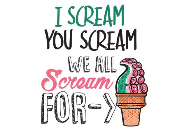 Ice cream t shirt design for sale Ice cream t shirt design for sale