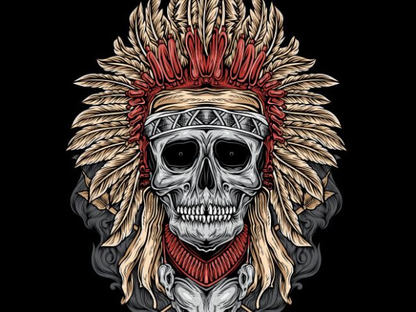 Native Skull buy t shirt design Native Skull buy t shirt design