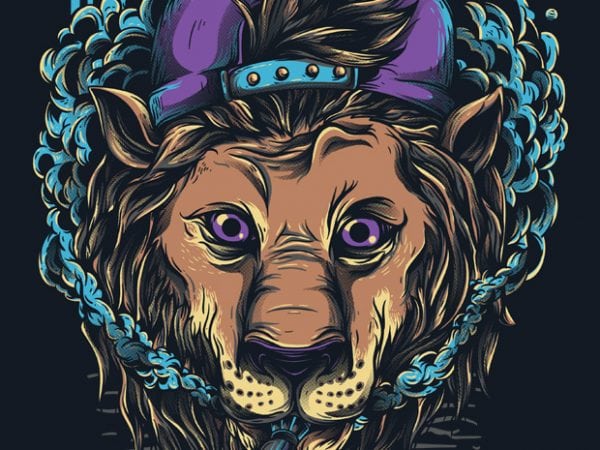 Naugthy Lion T shirt vector artwork Naugthy Lion T shirt vector artwork